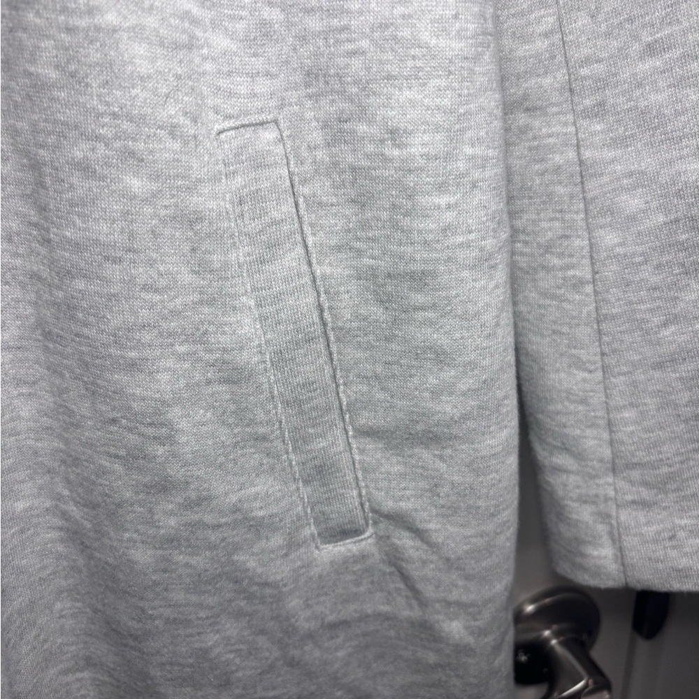Women's Long line Gray Coat - Picture 2 of 5